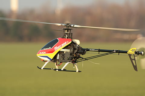 rc model making, helicopter, model, focus on foreground, no people, technology, nature, day, close-up, outdoors, sport, motion, transportation, rope, hanging, leisure activity, mode of transportation, safety, activity, arts culture and entertainment, adventure, 4K, CC0, public domain, royalty free