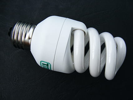 bulb, technology, energy saving lamp, lamp, light, power, electric, energy-efficient lamp, energy-saving lamp, energy-efficient, light Bulb, electricity, electric Lamp, energy, lighting Equipment, efficiency, illuminated, innovation, fuel and Power Generation, equipment, black background, indoors, energy efficient, close-up, white color, still life, studio shot, energy efficient lightbulb, no people, cut out, environmental conservation, high angle view, two objects, connection, directly above, machine valve, electrical equipment, 2K