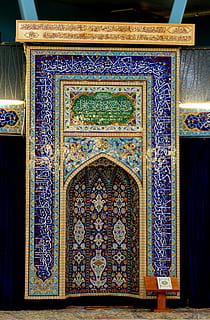moschea, interno, amburgo, modello, arte e artigianato, struttura costruita, architettura, nessuno, design, religione, in casa, giorno, ornato, arco, multicolore, credenza, costruzione, luogo di culto, motivo floreale, creatività, caratteristica della parete, spiritualità, soffitto, murale, architettura e arte, 2K, CC0, dominio pubblico, privo di copyright