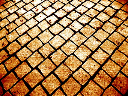Kopfsteinpflaster, Textur, Basis, Vollbild, Hintergründe, Muster, keine Leute, texturiert, Sonnenlicht, High Angle View, Metall, Tag, draußen, braun, Nahansicht, gestalten, Fußweg, Design, Wiederholung, Natur, Geometrische Figur, Straße, Sicherheit, kreuz und quer, 4K, CC0, gemeinfrei, lizenzfrei