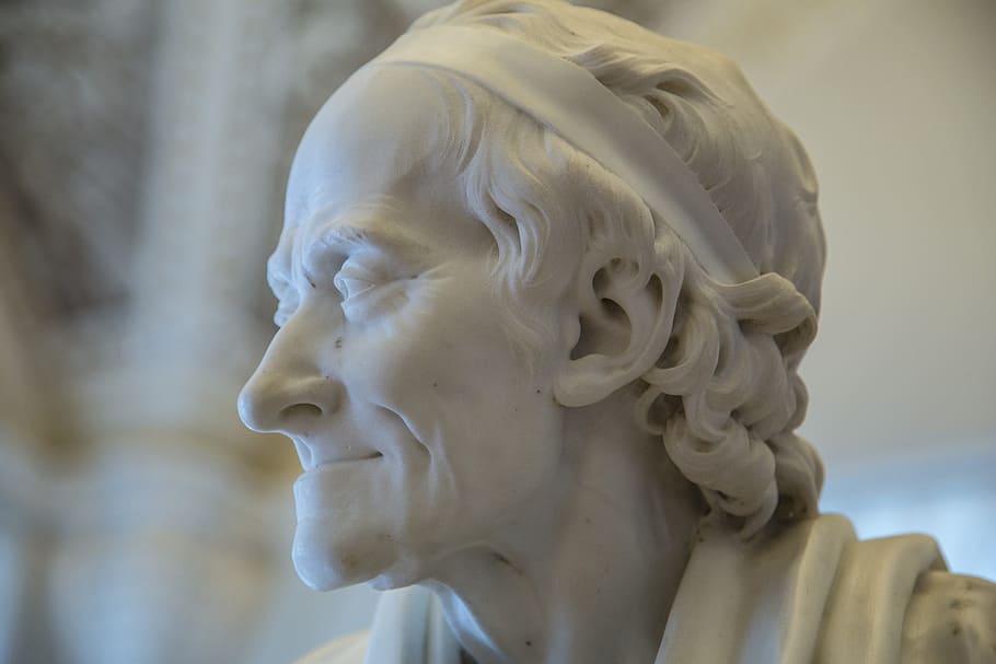 voltaire, estàtua, museu, filòsof, escultura, escriptor, francès, art i artesania, representació humana, primer pla, semblança masculina, representació, artesania, centrar-se en primer pla, creativitat, semblança femenina, dia, marbre, cap gent, material de pedra, sòlid, arquitectura, a l'aire lliure, espiritualitat, religió, àngel, estàtua d'art, 1080P