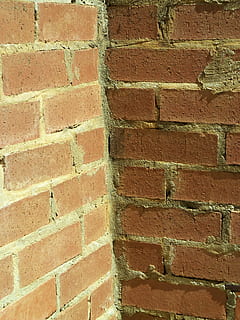Ziegel, Ecke, Design, Wand, Außen, Oberfläche, Muster, braun, grunge, alt, Textur, rot, Stein, Block, Struktur, Hintergrund, gebaute Struktur, Wandbau - Funktion, Hintergründe, die Architektur, Vollbild, texturiert, Backstein, Ziegelwand, keine Leute, Tag, Nahansicht, Gebäudehülle, draußen, Rau, Wiederholung, in einer Reihe, 4K, CC0, gemeinfrei, lizenzfrei