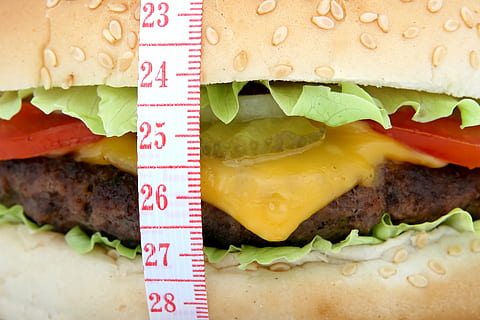 kanapka z hamburgerami, taśma miernicza, apetyt, wołowina, duży, chleb, kok, burger, kalorie, ser, kolorowy, gotowanie, pyszne, dieta, obiad, danie, szybki, tłuszcz, tłuszczowy, jedzenie, świeży, Zielony, Hamburger, zdrowie, zdrowy, odosobniony, sałata, światło, załadowany, utrata, Mayo, majonez, zmierzyć, mięso, odżywianie, otyłość, cebula, pieprz, czerwony, Sałatka, kanapka, przekąska, taśma, pomidor, niezdrowy, warzywa, podlewanie, waga, odchudzanie, biały, cheeseburger, posiłek, niezdrowe jedzenie, grillowany, smakosz, jedzenie i picie, fast food, warzywo, Gotowy do jedzenia, żadnych ludzi, świeżość, zbliżenie, owoc, wewnątrz, pokusa, 2K, CC0, domena publiczna, darmowe zdjęcia