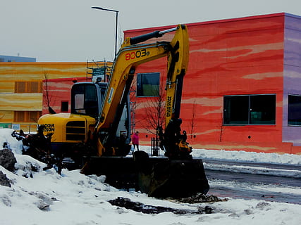 loader, skovl, maskine, bygning, Vantaa, k, Finsk, byggeplads, at bygge en, hus, aviapolis, bygninger, byggemaskine, sne, kold temperatur, vinter, transportmidler, bygget struktur, arkitektur, transportform, natur, bygning udvendig, dag, land køretøj, ingen mennesker, himmel, udendørs, byggebranchen, hvid farve, motor køretøj, dækker, bulldozer, 2K, CC0, offentligt domæne, royaltyfrie