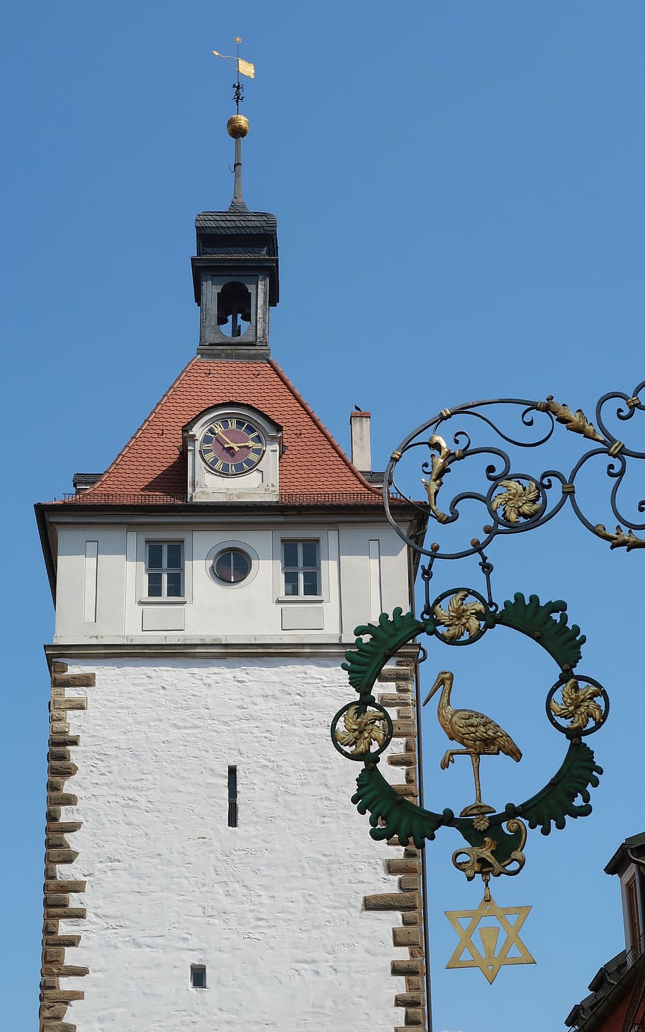 architettura, Torre, cielo, orologio, credenza, fabbri, struttura costruita, esterno dell'edificio, costruzione, Inquadratura dal basso, cielo sereno, blu, natura, tempo, nessuno, giorno, Torre dell'orologio, luogo di culto, attrezzatura per l'illuminazione, religione, all'aperto, guglia, 4K