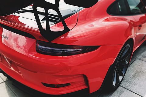 porsche sports car, Red, Porsche, various, car, land Vehicle, sports Car, transportation, speed, wheel, mode of Transport, sport, front view, mode of transportation, motor vehicle, no people, modern, vibrant color, close-up, wealth, retail, luxury, stationary, day, high angle view, reflection, industry, outdoors, 4K, CC0, public domain, royalty free