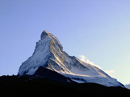 mountain, blue, sky, peak, summit, rock, view, high, top, landscape, nature, extreme, tip, dom, scenery, scenic, beauty in nature, scenics - nature, snow, cold temperature, tranquil scene, winter, tranquility, mountain range, clear sky, snowcapped mountain, no people, environment, copy space, mountain peak, idyllic, day, outdoors, formation, 4K, CC0, public domain, royalty free
