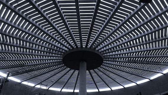 hout, bouw, scherm, wijk, houtconstructie, metaal, achtergronden, abstract, staal, binnenshuis, architectuur, patroon, ingebouwde structuur, geometrische vorm, cirkel, geen mensen, vorm, modern, lage hoekweergave, stad, ontwerp, zonlicht, plafond, dag, architectonische functie, volledig kader, direct onder, legering, 2K, CC0, publiek domein, royaltyvrij