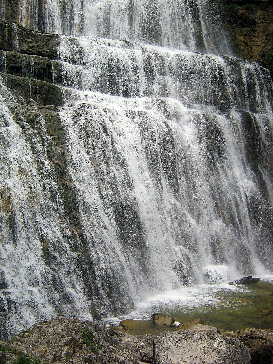 foss, herisson, stor, makt, vann, naturskjønnhet - natur, skjønnhet i naturen, bevegelse, rennende vann, lang eksponering, stein, sløret bevegelse, ingen folk, natur, rock-objekt, dag, kraft i naturen, fast, land, miljø, sprut, utendørs, strømmer, fallende vann, 2K