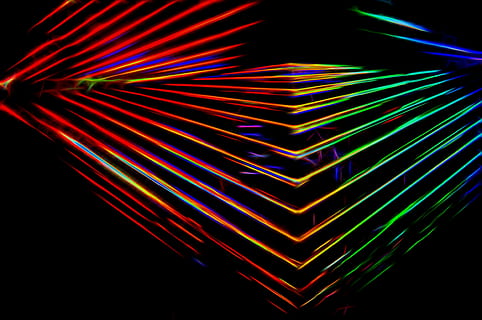multicolored geometric wallpaper, abstract, neon, background, light, design, bright, color, glow, black, energy, backdrop, colorful, pattern, decoration, futuristic, glowing, shiny, creative, texture, illuminated, fantasy, vibrant, luminosity, shine, effect, glitter, sparkle, magic, modern, yellow, magical, brilliant, flare, chevron, festive, beam, glare, vivid, backgrounds, multi colored, black background, studio shot, light - natural phenomenon, indoors, night, long exposure, technology, lighting equipment, laser, no people, light trail, electricity, creativity, digital composite, fiber optic, 4K, CC0, public domain, royalty free