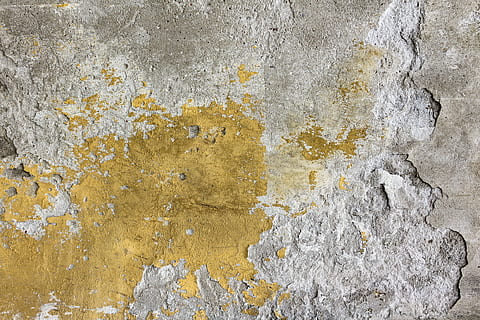 untitled, concrete, wall, texture, backgrounds, old, rough, dirty, wall - Building Feature, textured, cracked, cement, weathered, abstract, pattern, material, full frame, built structure, no people, architecture, yellow, close-up, bad condition, day, run-down, damaged, outdoors, peeling off, deterioration, 4K, CC0, public domain, royalty free