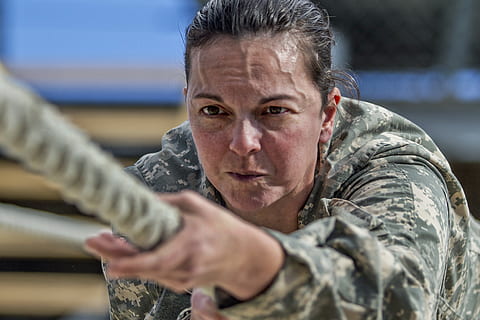 woman, holding, gray, rope, military, training, soldier, basic, school, crawl, female, strong, uniform, fitness, strength, balance, focus, technique, effort, excellence, military uniform, armed forces, portrait, adult, clothing, government, headshot, army soldier, army, one person, men, determination, camouflage clothing, skill, close-up, heroes, 4K, CC0, public domain, royalty free