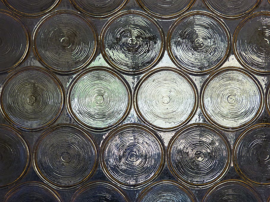 Glas, Hintergrund, durchscheinend, Kreise, Textur, Vollbild, Hintergründe, Kreis, Geometrische Figur, Nahansicht, gestalten, keine Leute, große gruppe von gegenständen, Muster, Stillleben, Anordnung, Glas - Material, Wiederholung, Design, Seite an Seite, Stapel, texturiert, Fülle, in einer Reihe, nass, konzentrisch, silberfarben, 4K