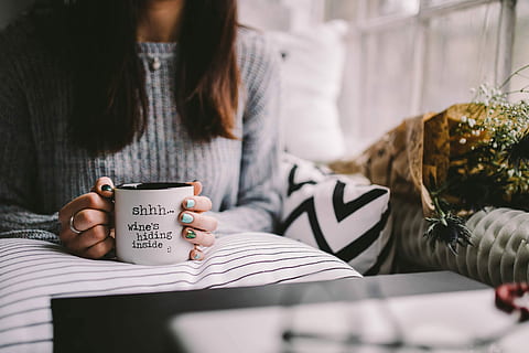 girl drinking wine, mug, Girl, drinking, wine, female, woman, resting, relaxing, time, young, funny, skinny, women, coffee - Drink, one Person, females, lifestyles, indoors, people, home Interior, relaxation, cup, adult, coffee Cup, comfortable, tea - Hot Drink, young Adult, sitting, caucasian Ethnicity, one Woman Only, drink, living Room, casual Clothing, only Women, young Women, holding, morning, text, midsection, bed, food and drink, refreshment, front view, coffee, real people, hot drink, hand, hairstyle, 2K