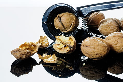 walnuts, cracked, using, nutcracker, nut, nutshells, christmas time, crack, christmas, breaking up, food, bake, healthy, nuts, food and drink, white background, healthy eating, still life, wellbeing, indoors, freshness, walnut, studio shot, nut - food, no people, close-up, fruit, black color, cut out, group of objects, healthy lifestyle, large group of objects, 2K, CC0, public domain, royalty free