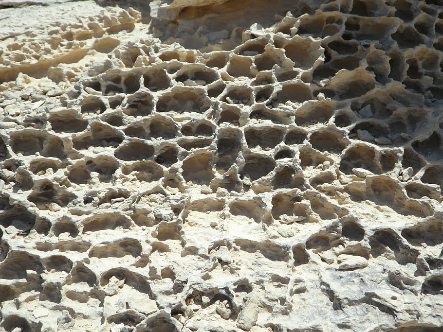 textura, fons, rock, rentat, erosió, pedra de sorra, patró, pinta, cap gent, primer pla, marc complet, a l'aire lliure, naturalesa, terra, dia, vista d’angle alt, platja, bellesa a la natura, sorra, tranquil·litat, aigua, mar, llum solar, netejar, 4K