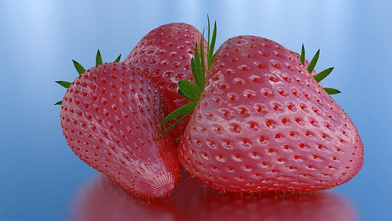 fraise, 3d, mixeur, la modélisation, Olivier, Girard, Youtube, fruit, alimentation saine, Nourriture et boisson, fruits des baies, aliments, personne, fraîcheur, fermer, fond coloré, prise de vue en studio, bleu, rouge, bien-être, fond bleu, plante, la nature, mûr, à l'intérieur, Fruit exotique, 1080P, CC0, domaine public, libre de droits