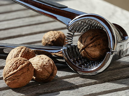 cinque, Marrone, noccioline, inossidabile, schiaccianoci in acciaio, di legno, superficie, schiaccianoci, Noci, pinze, Noce, autunno, ciotola da frutta, crepa, Aperto, pressione, leva, cibo, mangiare, lasciare, gustoso, nutrizione, vicino, opener, periodo natalizio, sgranocchiare, strumento, vigore, violento, bilancio, nutriente, guscio di noce, conchiglia, tavolo, cibo e bevande, legno - materiale, freschezza, natura morta, nessuno, avvicinamento, mangiare sano, contenitore, benessere, giorno, in casa, luce del sole, concentrarsi sulle conoscenze acquisite, dado - cibo, grande gruppo di oggetti, 5K, CC0, dominio pubblico, privo di copyright