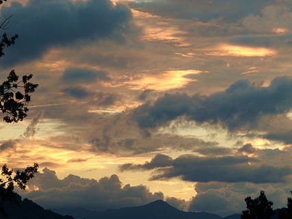 solnedgang, skyer, natur, landskab, himmel, himlen skyer, sommer, lys, blå, solnedgang baggrund, sollys, sky baggrund, udendørs, skyer himmel, aften, solnedgang himmel, farve, horisont, naturskøn, skumring, sommerlandskab, solrig, dramatisk, lyse, orange, farverig, naturlig, skønhed i naturen, silhuet, ro, sky - himmel, scenics - natur, rolig scene, træ, idyllisk, lav vinkel visning, plante, ingen mennesker, orange farve, dramatisk himmel, miljø, 4K, CC0, offentligt domæne, royaltyfrie