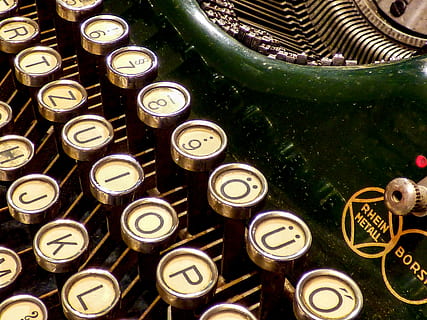 typewriter, old, mechanical, technique, writing, letter, logo, old-fashioned, antique, typing, retro Styled, alphabet, machinery, technology, typescript, author, obsolete, full frame, no people, close-up, backgrounds, still life, indoors, high angle view, metal, number, communication, large group of objects, art and craft, day, 4K, CC0, public domain, royalty free