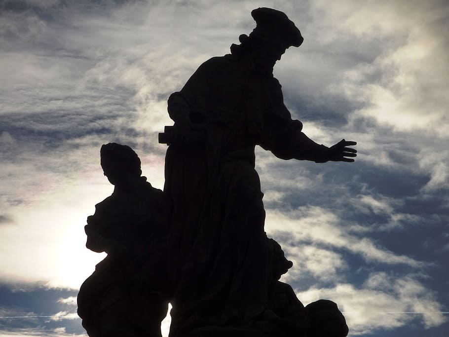 sochařství, stín, charakter, nebe, ruka, učit, poučit, mudrce, silueta, socha, mrak - nebe, venku, lidské zastoupení, zastoupení, umění a řemesla, mužská podobnost, tvořivost, nízký úhel pohledu, nikdo, architektura, Příroda, ženská podobnost, den, řemeslo, pamětní, Dějiny, anděl, socha výtvarného umění, 4K