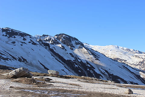 Himalaya, Berge, Indien, Landschaft, Himalaya, Berge, Nepal, Tourismus, hoch, Angebot, Tal, Himmel, Schnee, Rock, draussen, Trekking, montieren, Berg, Gebirge, Winter, kalte Temperatur, Tag, Szenen - Natur, Schönheit in der Natur, klarer Himmel, schneebedeckter Berg, Umgebung, ruhige Szene, Ruhe, Natur, keine Leute, idyllisch, Nicht-städtische Szene, draußen, Gipfel, 5K, CC0, gemeinfrei, lizenzfrei