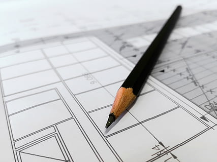 negro, lápiz, papel de imprimir, plan, construir, dibujar, arquitecto, canalla, artista, bolígrafo, planificador, papel, naturaleza muerta, instrumento de escritura, adentro, de cerca, educación, nadie, vista de alto ángulo, enfoque selectivo, material de madera, centrarse en primer plano, diseño, dibujo - actividad, forma geometrica, Arte y artesanía, libro, caucho, Suministros escolares, 4K, CC0, dominio público, libre de derechos