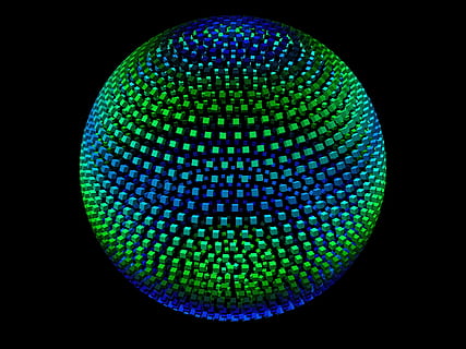 sphere, cube, geometric, 3d, round, design, shape, black background, green color, studio shot, circle, indoors, close-up, multi colored, no people, geometric shape, single object, night, illuminated, nightclub, pattern, nightlife, disco ball, technology, electric lamp, 4K, CC0, public domain, royalty free