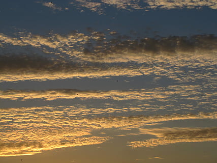 Cloud, Sky, Blue, Clouds, Mood, Yellow, sky, blue, light, nature, lights, landscape, sunset, orange, colors, nice, blue sky, atmosphere, scenics, cloud - sky, beauty in nature, tranquil scene, scenics - nature, tranquility, idyllic, no people, orange color, sunlight, outdoors, dramatic sky, cloudscape, low angle view, majestic, day, full frame, awe, 4K, CC0, public domain, royalty free