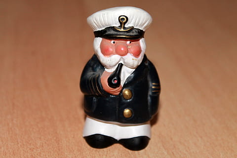 figure, captain, sailor, representation, human representation, figurine, no people, toy, indoors, male likeness, close-up, art and craft, creativity, wood - material, still life, craft, single object, focus on foreground, table, military, studio shot, ornate, 1080P, CC0, public domain, royalty free