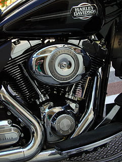 harley davidson cruiser motorbike, chrome, classic, close-up, engine, fast, harley davidson, motorbike, motorcycle, vehicle, mode of transportation, land vehicle, transportation, motor vehicle, car, no people, metal, technology, day, vehicle part, outdoors, stationary, high angle view, machinery, wheel, 2K, CC0, public domain, royalty free