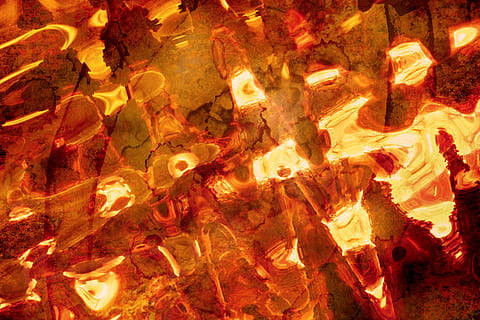 abstraktní, oheň, světlo, zkreslený, textura, Pozadí, celý rám, nikdo, uvnitř, řeřavý, vzor, hořící, plamen, detail, Příroda, požár - přírodní jev, oranžová barva, texturou, vícebarevné, noc, teplota - teplota, svítí, geologie, 5K, CC0, veřejná doména, bez autorských práv