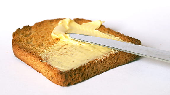 loaf bread, margarine, breakfast, bread, butter, food, food and drink, white background, meal, wellbeing, brown, healthy eating, cut out, freshness, slice, whole wheat, indoors, toasted bread, close-up, studio shot, healthy lifestyle, no people, wheat, snack, brown bread, dieting, 1080P, CC0, public domain, royalty free