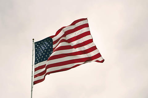 usa flag, flag, bølge, vind, blæsende, patriotisk, USA, skilt, signifier, stjerne, stribe, pol, stat, Union, Amerika, stjerner og stribe, forenet stat, patriotisme, stribet, lav vinkel visning, himmel, emotion, stolthed, natur, frihed, miljø, ingen mennesker, vinke, dag, uafhængighed, stjerne form, symbolik, nationalt ikon, 4K, CC0, offentligt domæne, royaltyfrie