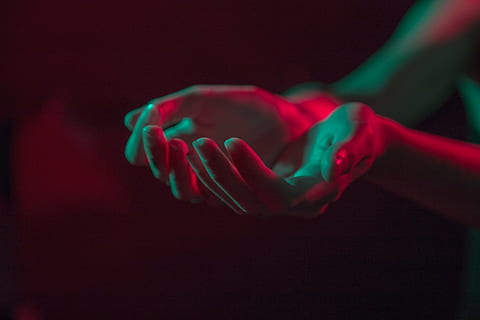 close-up, fingers, hands, palm, human Hand, human body part, hand, one person, indoors, red, studio shot, adult, black background, body part, fashion, holding, colored background, young adult, nature, emotion, nail, beautiful woman, softness, human limb, finger, 5K