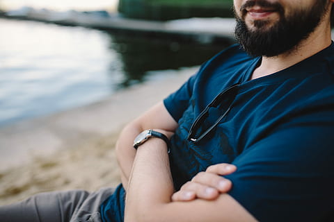 using, beach, Young, Man, Phone, people, summer, holidays, vacations, outdoor, lifestyle, male, beard, brunet, young man, sunglasess, outdoors, men, sea, one Person, adult, young Adult, water, lifestyles, males, caucasian Ethnicity, relaxation, one man only, adults only, only men, facial hair, casual clothing, sitting, human body part, focus on foreground, close-up, day, nature, emotion, contemplation, 4K
