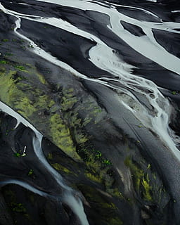 glacial, rius, pintura abstracta, macro, oceà, corrent, riu, despeses generals, cap gent, naturalesa, tranquil·litat, dia, escena no urbana, medi ambient, escenics - natura, bellesa a la natura, vista d’angle alt, escena tranquil·la, a l'aire lliure, paisatge, carretera, muntanya, terra, transport, planta, aigua, carretera sinuosa, marc complet, 5K, CC0, domini públic, lliure de regalies