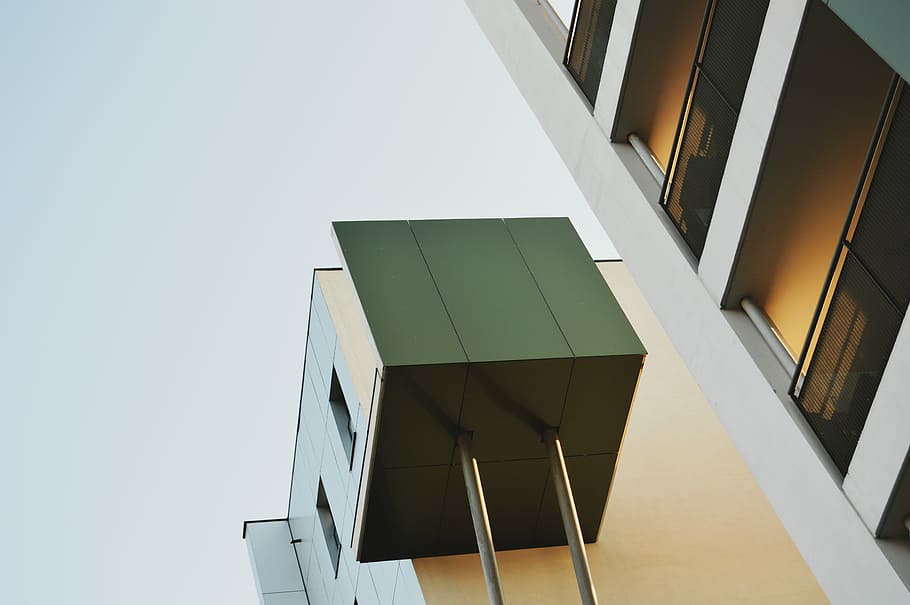 structural, fotografie, beton, clădire, arhitectură, arhitectural, proiecta, balcon, clădirea contemporană, fundal orizontal, fundal, orizontală, tapet, minimalist, structura, minim, Franţa, construită, vedere unghiulară joasă, exteriorul clădirii, sticlă - material, cer senin, cer, modern, oraș, zi, nici o persoana, fereastră, exteriorul clădirii de birouri, natură, în aer liber, birou, montare pe perete, model, spațiu copie, imediat mai jos, zgârie-nori, apartament, 5K