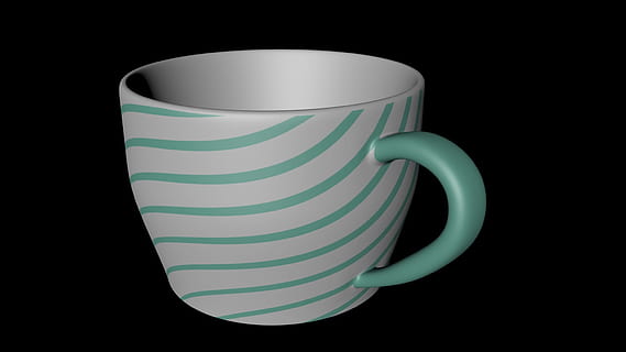 taza sin luz, 3d, cgi, fondo negro, vaso, comida y bebida, jarra, foto de estudio, beber, adentro, cerámica, solo objeto, de cerca, refresco, taza de café, nadie, color verde, separar, naturaleza muerta, el color blanco, de color negro, porcelana, bebida caliente, taza de te, vajilla, 1080P, CC0, dominio público, libre de derechos
