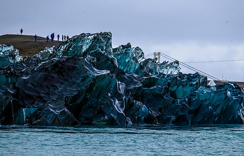 kold, isbjerg, landskab, natur, skyer, dagslys, miljø, frost, frost-, høj, is, isnende, sø, bjerg, udendørs, mennesker, naturskøn, himmel, vand, hav, scenics - natur, skønhed i naturen, havnefronten, ro, dag, ikke-urbane scene, rolig scene, gletscher, kold temperatur, blå, klippe, flyder på vandet, 4K, CC0, offentligt domæne, royaltyfrie
