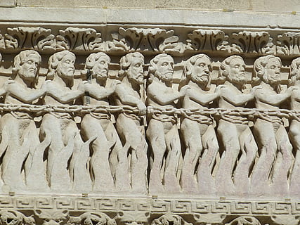 chycen, zajetí, válka, řetěz, postava, úleva, umění, kámen, historicky, Zajímavosti, křesťanství, arles, Francie, katedrála, gotický, nikdo, v řadě, umění a řemesla, uspořádání, den, velká skupina objektů, bok po boku, objednat, Ryba, jídlo a pití, tvořivost, lidské zastoupení, zastoupení, jídlo, stavba, opakování, uvnitř, plody moře, svěžest, nástěnný prvek, 4K, CC0, veřejná doména, bez autorských práv