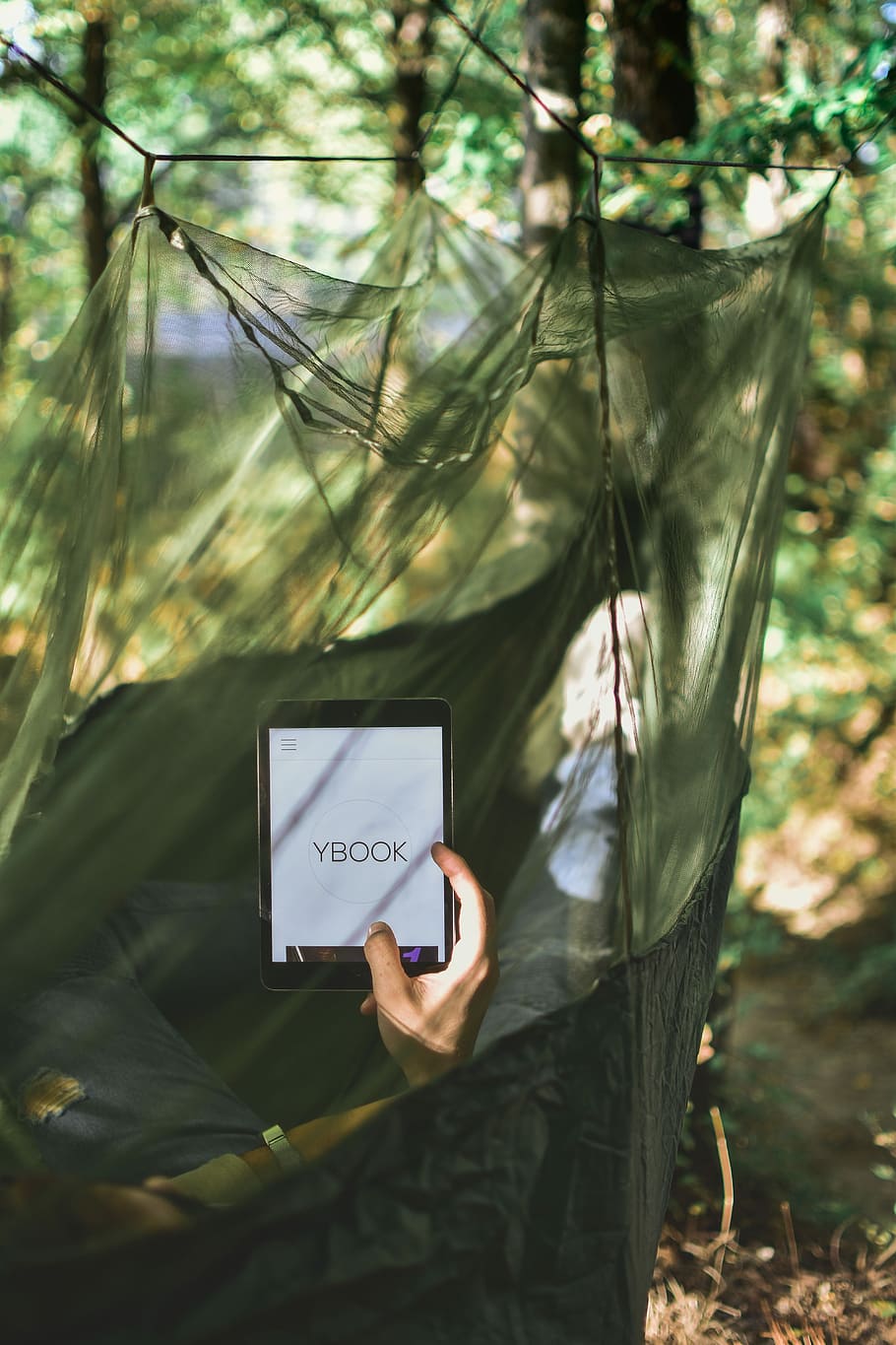 persona, amaca, utilizzando, tablet del libro, giorno, detenzione, Tablet, tavoletta, accendere, netto, lettura, giardino, bosco, foresta, albero, mano, caucasico, medio, rilassare, Tech, natura, comunicazione, persone reali, pianta, una persona, terra, stili di vita, mano umana, all'aperto, foglia, tecnologia wireless, concentrarsi sulle conoscenze acquisite, tecnologia, messa a fuoco selettiva, 5K