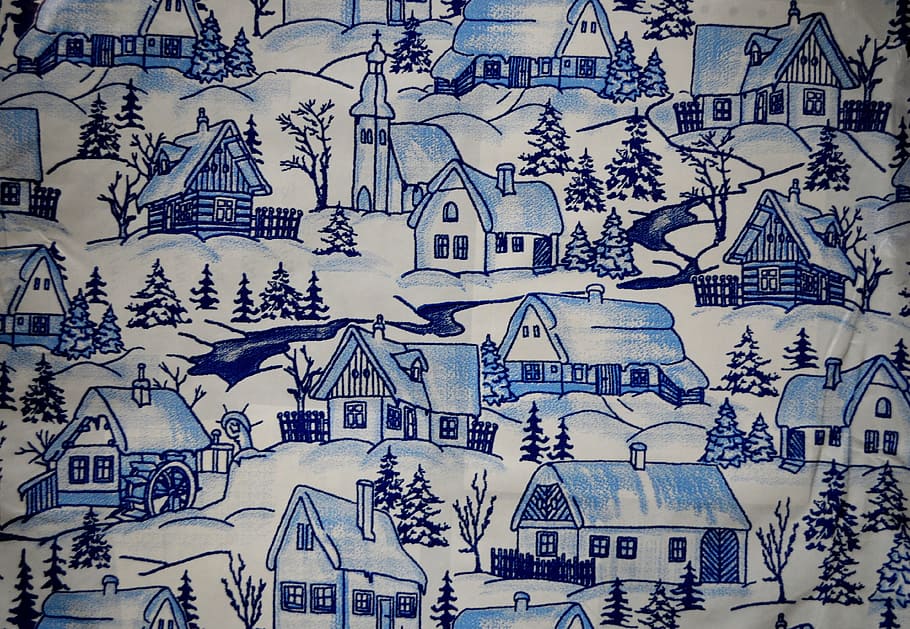 hvid, grå, huse, grafisk, illustration, fotografi, landsby, kunstværk, jul, tema, baggrund, sne, xmas, præsenterer, gaver, fuld ramme, baggrunde, stor gruppe af objekter, ingen mennesker, blå, industri, kreativitet, Kunst og håndværk, murbygningsfunktion, arkitektur, repræsentation, bygget struktur, udendørs, mønster, dyr repræsentation, historie, dag, høj vinkel visning, fortiden, design, overflod, vægmaleri, 4K