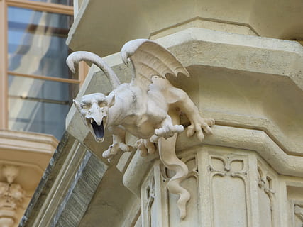 cou, gouttière, gargouille, décorer, sculpture, Château, la statue, ornement, architecture, décoration murale, décoration, artistique, Aigle, l'art de, L'Europe , statue, façade, extérieur du bâtiment, marbre, Italie, endroit célèbre, architecture et bâtiments, l'histoire, structure construite, faible angle de vue, personne, animal, mammifère, thèmes animaux, journée, représentation, la faune des animaux, art et Artisanat, bâtiment, représentation animale, animaux domestiques, artisanat, bétail, un animal, le passé, colonne architecturale, 4K, CC0, domaine public, libre de droits