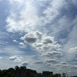skyer, himmel, træer, dag, dagslys, himmel tekstur, spiltekstur, sky - himmel, træ, natur, skønhed i naturen, ingen mennesker, plante, lav vinkel visning, scenics - natur, udendørs, arkitektur, bygget struktur, rolig scene, sollys, ro, bygning, bygning udvendig, blå, 1080P, CC0, offentligt domæne, royaltyfrie