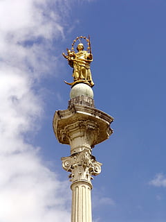peter, auksas, lizdas, ramstis, balta, graikų, skulptūra, katalikų, bažnyčia, architektūra, žinoma vieta, statula, dangus, paminklas, istorija, žemas kampo vaizdas, atstovavimas, debesis - dangus, žmogaus atstovavimas, menas ir amatai, nėra žmonių, pobūdį, dieną, mėlyna, kelionės tikslai, pastatyta struktūra, kūrybiškumas, moterų panašumas, amatų, architektūrinis stulpelis, turizmą, lauke, puošnus, 1080P, CC0, Viešasis domenas, nemokamai