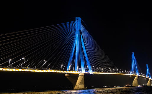 blanco, azul, puente, luces, Noche, paisaje, fotografía, Bósforo, pavo, oscuro, agua, Oceano, mar, iluminado, velocidad, transporte, movimiento, tráfico, sendero de luz, puente - estructura hecha por el hombre, larga exposición, arquitectura, conexión, estructura construida, destinos de viaje, cielo, nadie, puente colgante, puente suspendido en cables, exterior del edificio, ciudad, naturaleza, moderno, rascacielos, 5K