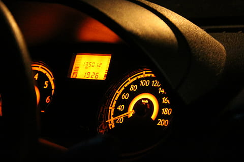 black, vehicle instrument cluster panel, car, stopwatch, panel, car interior, motor vehicle, control panel, dashboard, vehicle interior, speedometer, mode of transportation, transportation, land vehicle, speed, technology, indoors, control, illuminated, gauge, driving, number, equipment, meter - instrument of measurement, 5K, CC0, public domain, royalty free