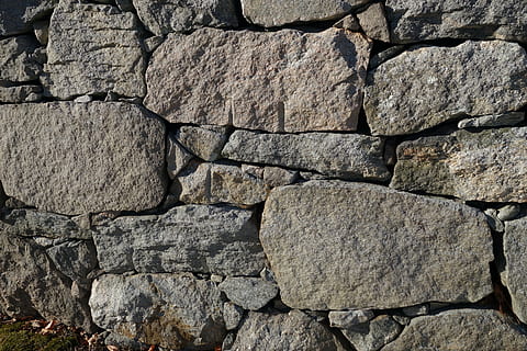 stein, vegg, mønster, tekstur, materiale, strukturert, bakgrunn, rock-objekt, nærbilde, ingen folk, bygget struktur, natur, full ramme, utendørs, arkitektur, ujevn, fast, dag, veggbyggingsfunksjon, steinvegg, grå, seighet, 5K, CC0, offentlig domene, opphavsrett gratis