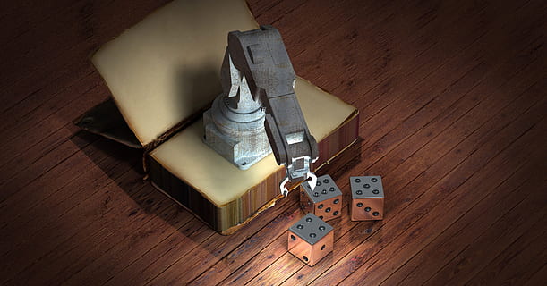trois dés gris, livre, robot, cube, simulation, bras de robot, animation, la programmation, cybernétique, modèle, fabrication, vers l'avant, modèle 3D, métal, contrôle, le rendu, intelligence artificielle, ordinateur, mouvement, contrôlé à distance, à l'intérieur, bois - matériau, vue grand angle, table, sol, plancher de bois franc, bois, équipement, outil de travail, personne, La technologie, outil à main, outil, DIY, intérieur de la maison, nature morte, directement au-dessus, industrie, boîte, amélioration de l'habitat, 4K, CC0, domaine public, libre de droits